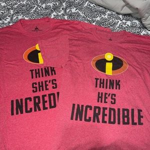 Disneyland Couples Matching Incredibles Shirts